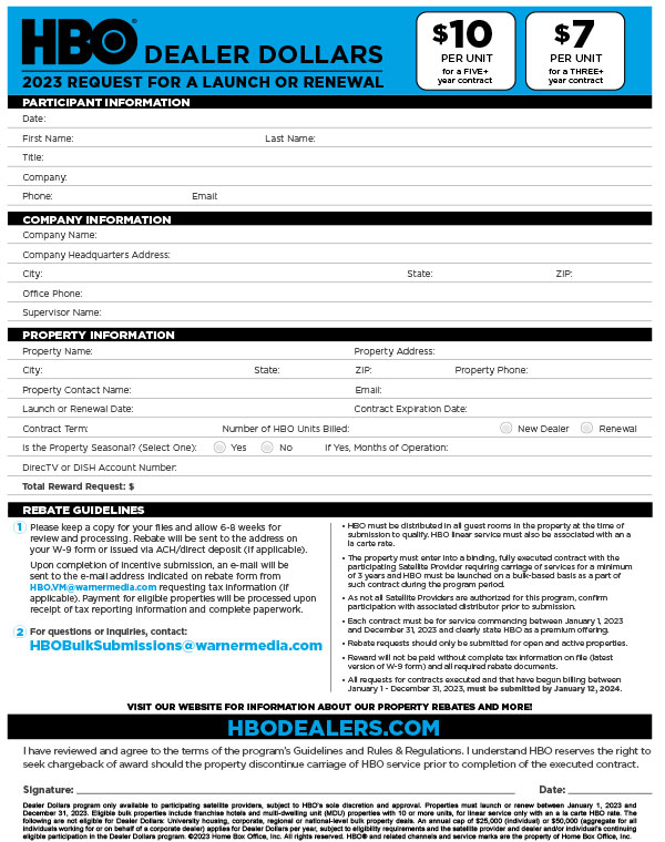 Directv Hbo Rebate Form